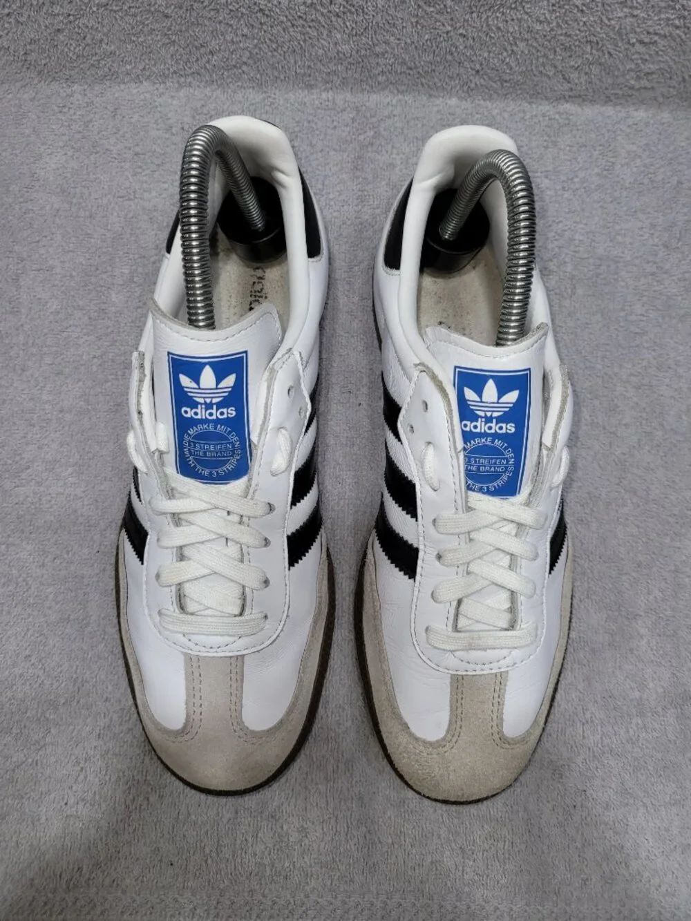 Adidas Samba OG Sneakers IG9030 White/Black Brown Gum Sole Women's/Ladies Size 7